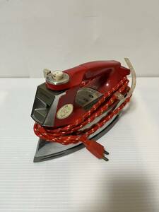 National steam iron Showa Retro iron NI-6000 junk Showa Retro antique 