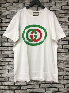 ★GUCCI グッチ★20SS 565806 XJBAU インターロッキングG ロゴプリントTシャツ