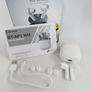 Ts764811 エアージェイ イヤホン TRUE WIRELESS earphone BT-AP3 air-J 美品