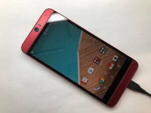 SIMロック解除済 au HTC HTC J butterfly HTV31 ロッソ ジャンク品(初期化済）