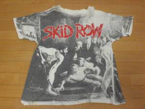 当時物 ビンテージ 90s SKID ROW スキッドロウ 総柄 Tシャツ SLAYER BEASTIE BOYS GUNS N ROSES METALLICA PANTERA NIRVANA BON JOVI