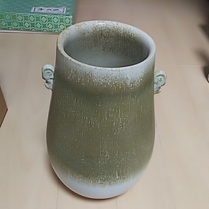 陶器 花瓶 壺 詳細不明 木箱付き 中古