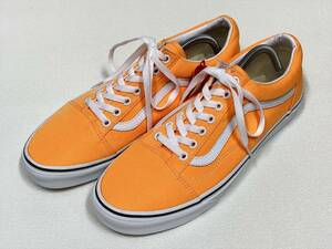 Vans Old Skool Neon Orange White Line US10.5 (28,5 см) Булочки старая школа Америка Планирование ограничено !!