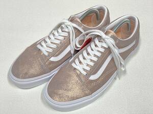 VANS OLD SKOOL クラックレザー ピンクラメ US8.5 (26.5cm) バンズ オールドスクール アメリカ企画限定!!