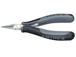 KNIPEX（クニペックス）3532-115ESD エレクトロニクスプライヤー115mm 先端丸口・静電気防止ハンドル