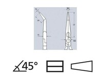 KNIPEX（クニペックス）3125-160 45°先曲がりニードルノーズプライヤー160mm コンフォートハンドル_画像2