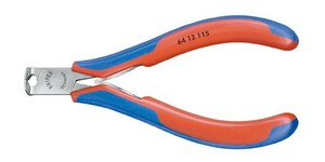 KNIPEX クニペックス 6412-115 エレクトロニクスエンドカッティングニッパー 115mm