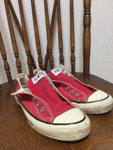 USA製 90's コンバース オールスター Converse ALL STAR 7 1/2 made in USA 赤