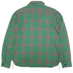 定価25,200円 テンダーロイン ヘビーフランネル シャツ Tenderloin T-HEAVY FLANNEL SHT チェック 柄 長袖シャツ グリーン 緑の画像2