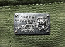 参考定価5万弱 ディーゼル DIESEL M-65 収納フード ミリタリージャケット フィールド ブルゾン_画像4