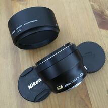 NIKON 1 NIKKOR 32mm f1.2 ブラック ノーチェック、動作不明のジャンク扱いです。_画像2