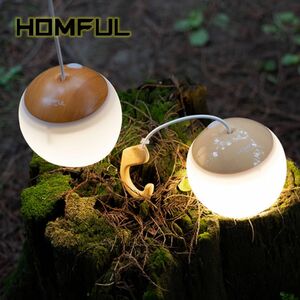 ★HOMFUL★ペンダントボールランタン★充電式ランタン★テントランタン★アウトドアランタン★テーブルランタン★暖色ランタン★