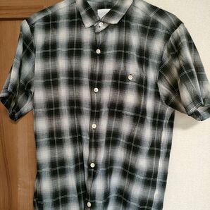 ノースフェイス 半袖シャツ チェックシャツ 定価12500円 サイズS