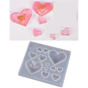 ! Heart type * silicon mold 63