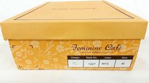 フェミニン カフェ リラックス Feminine Cafe relax ウエッジソール ストラップパンプス ホワイト Mサイズ 箱付　JQ-103_画像9