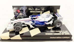 ミニチャンプス 1/43 PMA BMW ザウバー F1.08 2008 ＃4 ロバートクビサ ペトロナス カナダGP優勝 Robert Kubica PETRONAS JP-66