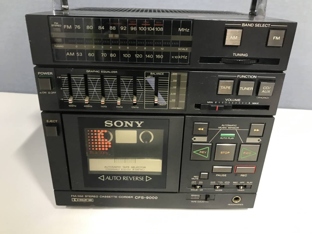 ☆SONY☆ソニー☆STEREO CASSETTE CORDER☆CFS-9000☆ステレオカセット