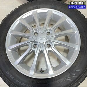 155/65R14 ダイハツの軽 軽自動車 等 ダイハツ 純正 4.5-14+45 4H100 トーヨー ガリット GIZ 14インチ スタッドレス 4本セット 009kの画像5