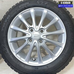 155/65R14 ダイハツの軽 軽自動車 等 ダイハツ 純正 4.5-14+45 4H100 トーヨー ガリット GIZ 14インチ スタッドレス 4本セット 009kの画像3