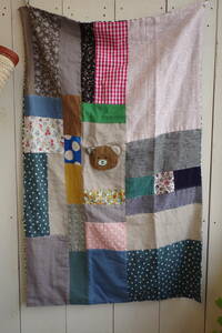  miscellaneous goods house hand made .. patchwork blanket extra-large gauze nap Kett 111
