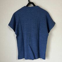 80s 90s plantation トップス M ボトルネック issey miyake イッセイミヤケ プランテーション vintage サマーニット 半袖 Tシャツ ハイ_画像2