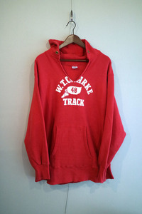 70's Champion REVERSE WEAVE HOODIE &#34;W.T.CLARKE TRACK&#34; チャンピオン/リバースウィーブ/フーディ/3段プリント/USA製/単色タグ/