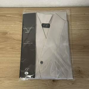 [ новый товар * не использовался ] нижняя рубашка воротник футболка короткий рукав L размер серый светло-серый KIMONO FACTORY NONO Kyoto кимоно мужской японская одежда хранение товар 