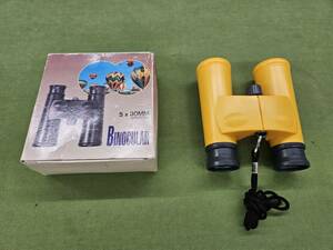 ★売切り★【未使用】BINOCULAR 双眼鏡　5X30MM イエロー　No.V