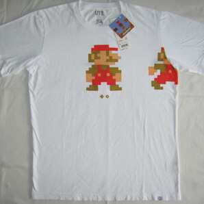 ★新品 2019年 UNIQLO ユニクロ Nintendo 任天堂 スーパーマリオ グラフィックT(半袖)L 白 スーパーマリオ ファミリーミュージアム UT★