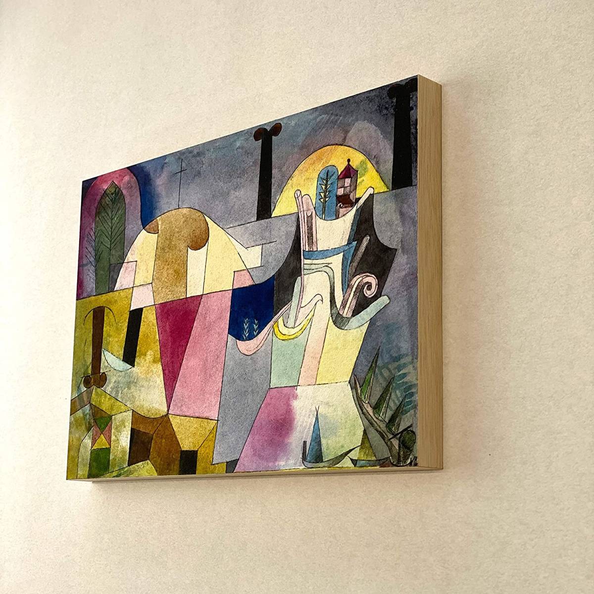 [Reproduction] Paul Klee Art contemporain cadre en bois panneau d'art tenture murale peinture photo Paul Klee affiche d'art format A4 intérieur nouveau, Ouvrages d'art, Peinture, autres