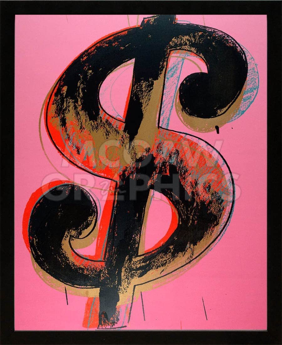 [Reproducción] Andy Warhol arte contemporáneo, pintura enmarcada, pintura enmarcada, cartel de arte, Andy Warhol, compensar, $ dólar, decoración de interiores, Obra de arte, Cuadro, otros