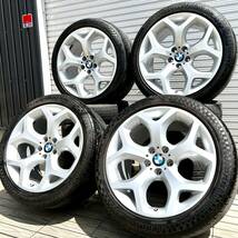 良品★BMW X6・X5純正Yスポークスタイリング214正規品★タイヤ付き4本SET★X6E71F16／X5F15E70_画像1