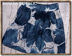 美品！！☆BANANA REPUBLIC　バナナリパブリック　プリントシルクスカート☆