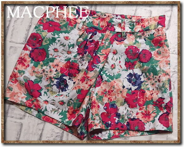 ☆MACPHEE　マカフィー　花柄ショートパンツ☆