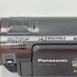 A8436(063)-205/TY5000 ビデオカメラ Panasonic HDC-TM750 FULL HD 3MOS 35mm WIDE POWER O.I.S.の画像5