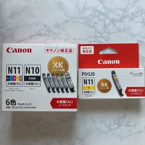  Canon Canon XKI-N11XL+N10XL/6MP [ ink tanker multi pack high capacity type XKI-N11XL(BK/C/M/Y/PB)+XKI-N10XL] & XKI-N11XLY set 