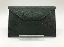 ■【YS-1】 コーチ COACH 小銭入 ■ コインケース 本革 レザー グリーン系 横11,5cm×縦7,5cm 【同梱可能商品】K■_画像3