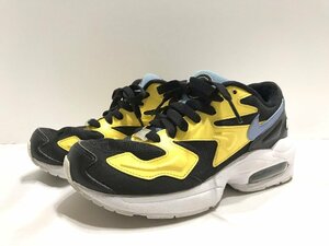 ■ [ys-1] nike nike ■ Air Max 2 световые кроссовки ■ 22,5 см Черный x желтый [Bundled Product] ■ D