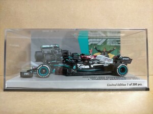 値下げ 海外別注品 PMA 1/43 メルセデス AMG ペトロナス F1 W12 L.ハミルトン No.44 2021 ブラジルGP ウィナー 限定300台