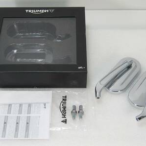 ●●●新品未使用！A9638143 トライアンフ純正オプション クロームオーバルミラーR/L SET！の画像2