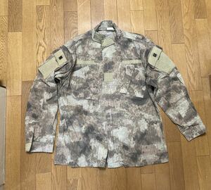 中古 Aタックス ACU M/Rサイズ ジャケット 迷彩服 A-TACS AU サバゲー BDU 装備 ミリタリー