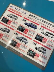 Nissan 日産 店舗用 下敷き 販売促進 プリンス サニー　レッドステージ 販促グッズ