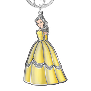 Disney (ディズニー) Belle（ベル） Color Pewter Keyring　カラー キーリング メタル キーホルダー