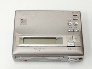 シャープ MDプレーヤー MD-MS100 本体 ウォークマン レコーダー 録音 I50430