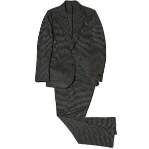 LEON掲載 定価13.3万 AKM SWING EASY HOUND TOOTH JACKET＆PANTS SET-UP サイズ(ジャケットL・パンツM）セットアップスーツ ジュンハシモト