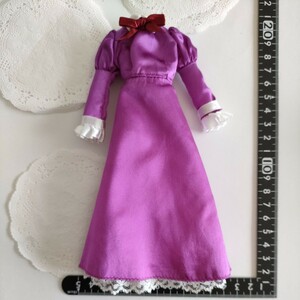 3r0430 кукла для фиолетовый лиловый атлас лента гонки длинный One-piece momoko Jenny 1/6 кукла 