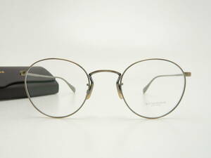 新品★オリバーピープルズ メガネ OV1186 5039-47サイズ アンティークゴールド フレーム OLIVER PEOPLES 正規品 専用ケース付 