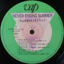 S. KIYOTAKA & OMEGA TRIBE （杉山清貴 ＆ オメガトライブ） / NEVER ENDING SUMMER (LP)_画像4