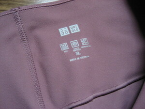 UNIQLO* Uniqlo air rhythm UV cut soft leggings *XL pink 