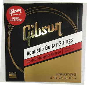 GIBSON SAG-CPB11 Coated Phosphor Bronze Ultra-Light アコースティックギター弦